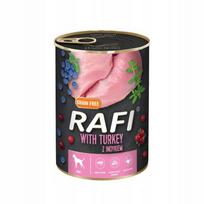 Šunų maistas RAFI su kalakutiena, mėlynėmis ir spanguolėmis, 400 g