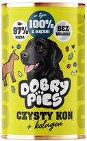 Šlapias šunų ėdalas DOBRY PIES su arkliena ir kolagenu, 400 g