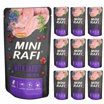 Šunų konservai RAFI MINI su triušiena mažų veislių, 10 x 150 g