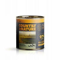 Šunų drėgnas maistas COUNTRY&NATURE, kalakutiena su brokoliais, 850 g