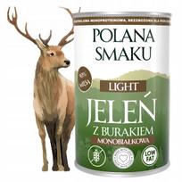 Šunų konservai POLANA SMAKU su elniena ir burokėliais, 400 g