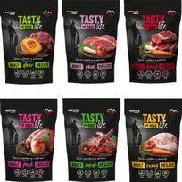Šlapias šunų pašaras Biofeed Tasty life MIX, be grūdų, 6 x 500 g (5+1 nemokamai)