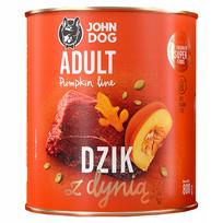 Šunų konservai John Dog PUMPKIN su šerniena, 800 g