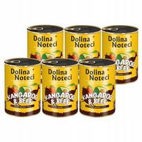 Šunų konservai Dolina Noteci Superfood, su kengūriena ir jautiena, 6 x 400 g