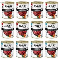 Šunų konservai RAFI CLASSIC, įvairių skonių, 12 x 800 g