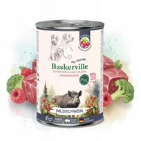 Šunų maistas Baskerville Prebio Wild su FOS, vienos rūšies baltymai