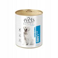 Šunų konservai 4Vets Natural su ėriena, 800 g