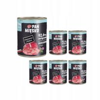Šunų konservai Pan Mięsko, kiauliena su elniena, 6 x 800 g