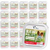 Šunų paštetas RAW PALEO MINI su jautiena, 24 x 150 g