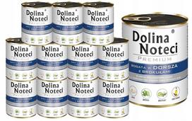 Šunų konservai DOLINA NOTECI PREMIUM su menke ir brokoliais, 12 x 800 g