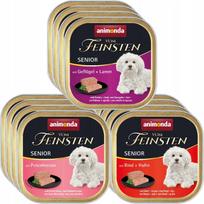 Šunų paštetas Animonda vom Feinsten Senior, 12 x 150 g, įvairių skonių rinkinys