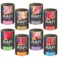 Šunų konservai RAFI DOLINA NOTECI, įvairūs skoniai, be grūdų, 8 x 400 g