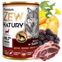 Šlapias šunų maistas su stirniena, 400 g, Zew Natury