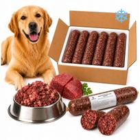 Šunų šaldyta jautiena be kaulų, BARF, 10 kg