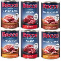 Šunų konservai Rocco Classic, 6 x 400 g, jautiena, kiauliena, aviena, širdelės