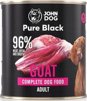Šunų konservai John Dog Pure Black Adult su ožkiena, 800 g
