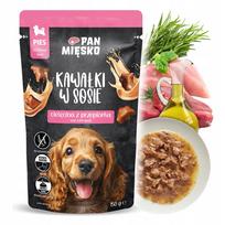 Šunų konservai Pan Mięsko veršiena ir putpeliena mažiems šuniukams, 150 g