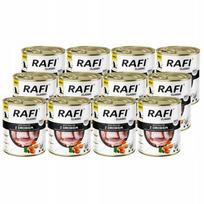 Šunų konservai Rafi Classic su paukštiena, 12 x 800 g