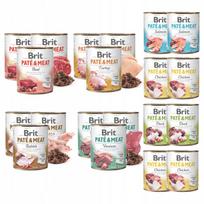 Šunų konservai BRIT PATE & MEAT, mišrių skonių, 20 x 800 g