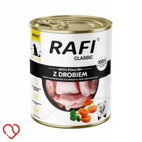 Šunų konservai RAFI Classic su paukštiena, 800 g