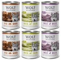 Šunų ėdalas Wolf of Wilderness, su stirniena, antiena ir ėriena, suaugusiems, 6 x 400 g