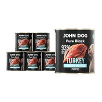 Šunų konservai Pure Black Junior, kalakutiena, 6 x 800 g