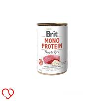 Šunų konservai BRIT Mono Protein su jautiena ir ryžiais, 400 g