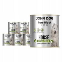 Šlapias hipoalerginis šunų ėdalas su arkliena Pure Black Sensi, 6 x 800 g