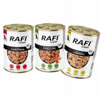 Šunų konservai RAFI CLASSIC, įvairūs skoniai, 20 x 1240 g