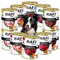 Šunų konservai DOLINA NOTECI RAFI Classic Mix, 5 skoniai, 10 x 800 g