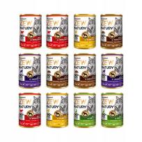 Šunų konservai Zew Natury PREMIUM be žuvies, įvairių skonių, 12 x 400 g