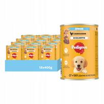 Šunų maistas PEDIGREE Junior su vištiena želėje, 12 x 400 g