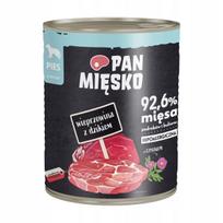 Šunų konservai Pan Mięsko su kiauliena ir šerniena, 800 g