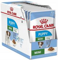 Šunų konservai Royal Canin Mini Puppy, 12 x 85 g, šuniukams, gabaliukai padaže