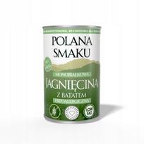 Šunų konservai POLANA SMAKU, ėriena su saldžiąja bulve, 400 g