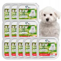 Šlapias maistas mažų veislių šuniukams su jautiena Raw Paleo Pate, 12 x 150 g