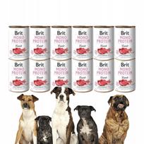 Šunų konservai Brit Care Mono Protein su ėriena, 400 g, 12 vnt.