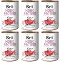 Šunų konservai Brit Mono Protein su ėriena, 6 x 400 g