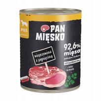 Šunų konservai Pan Mięsko ADULT su kiauliena ir ėriena, 800 g