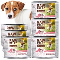 Šunų konservai jauniems šuniukams RAW PALEO, kiauliena ir ėriena, 6 x 200 g