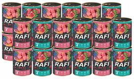Šunų konservai Dolina Noteci Rafi Junior, 2 skoniai, 24 x 400 g