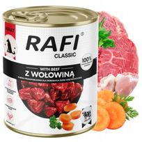 Šunų konservai Dolina Noteci Rafi Classic su jautiena, 800 g