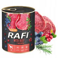 Šunų maistas RAFI su jautiena, 800 g