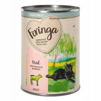 Drėgnas maistas katėms Feringa su veršiena ir brokoliais, 410 g, 12 vnt.