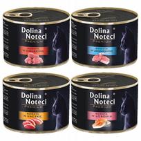 Šlapių kačių ėdalas DOLINA NOTECI, įvairių skonių, be grūdų, 4 x 185 g