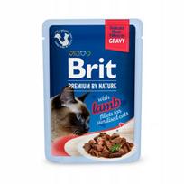 Katėms skirtas Brit Premium sterilizuotų ėdalas su ėriena padaže, 85 g