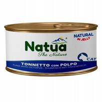 Šlapias kačių ėdalas NATUA, tunas su aštuonkojais drebučiuose, 85 g