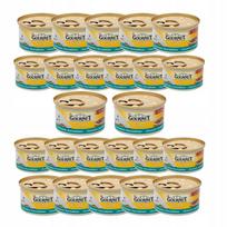 Šlapias kačių maistas su lašiša ir vištiena GOURMET GOLD, 24 x 85 g