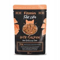 Šlapi kačių ėdalas Fitmin, lašišos filė, sterilizuotoms katėms, 85 g
