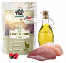 Katės konservai Wildes Land, fazano ir vištienos, 100 g, daug mėsos